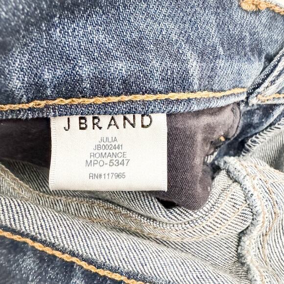 J. Brand Julia Ruffled Hem Denim Jeans Vintage Wash Size 24 - Picture 7 of 9